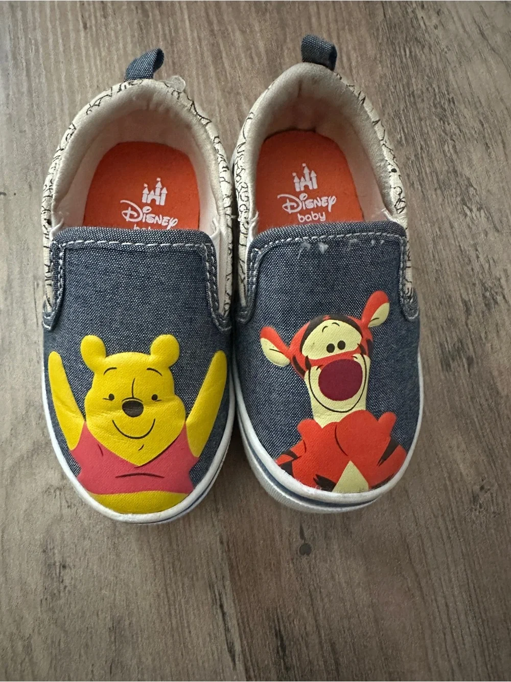 Disney Kids' Winnie the Pooh & Tigger Slip-On Shoes - Denim Blue
